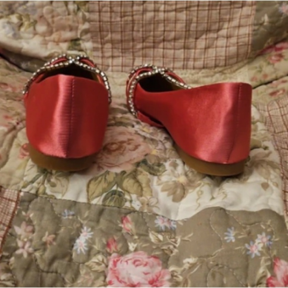 Chic Red Embellished Heels - Picture 6 of 6